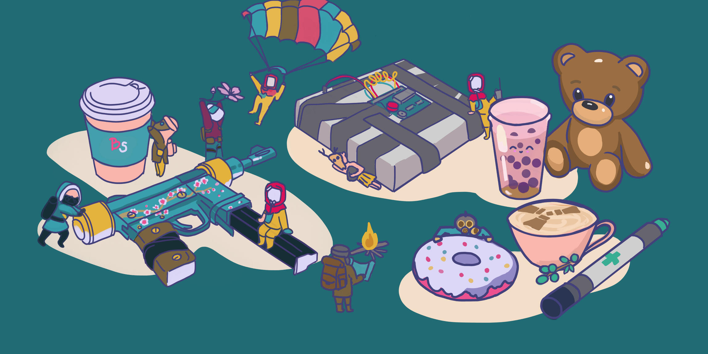 Becca Something Merch Line 2024 - Mousepad, Tshirts, Stickers, etc.